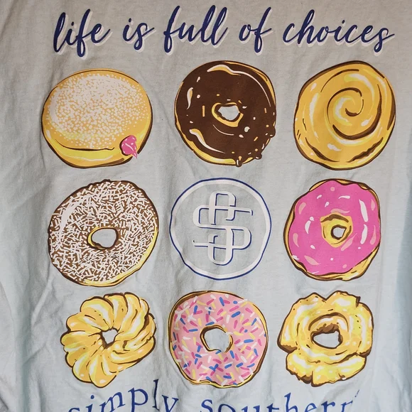 Simply Southern Light Blue Logo T-Shirt - Picture 1 of 5